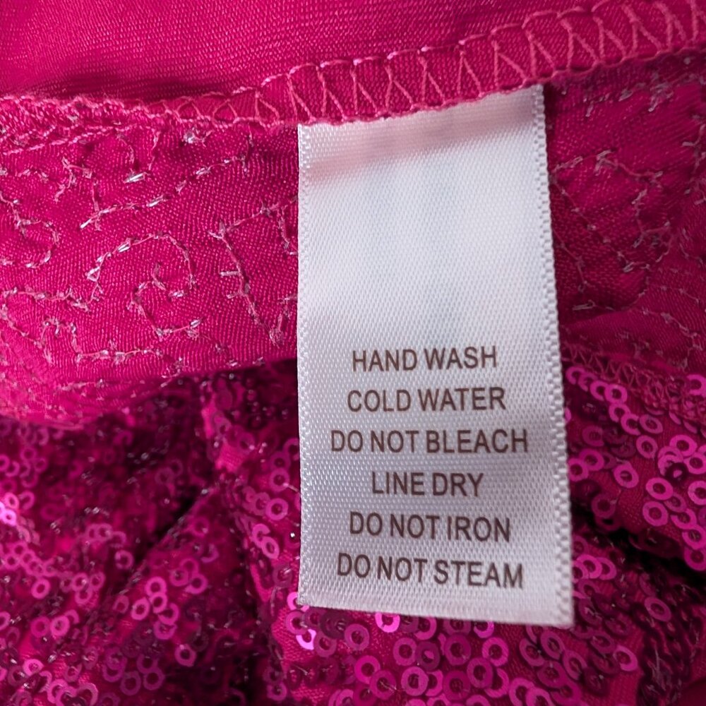 Barbiecore Hot Pink Belle du Jour Sequin Dress Size Medium - Picture 9 of 10